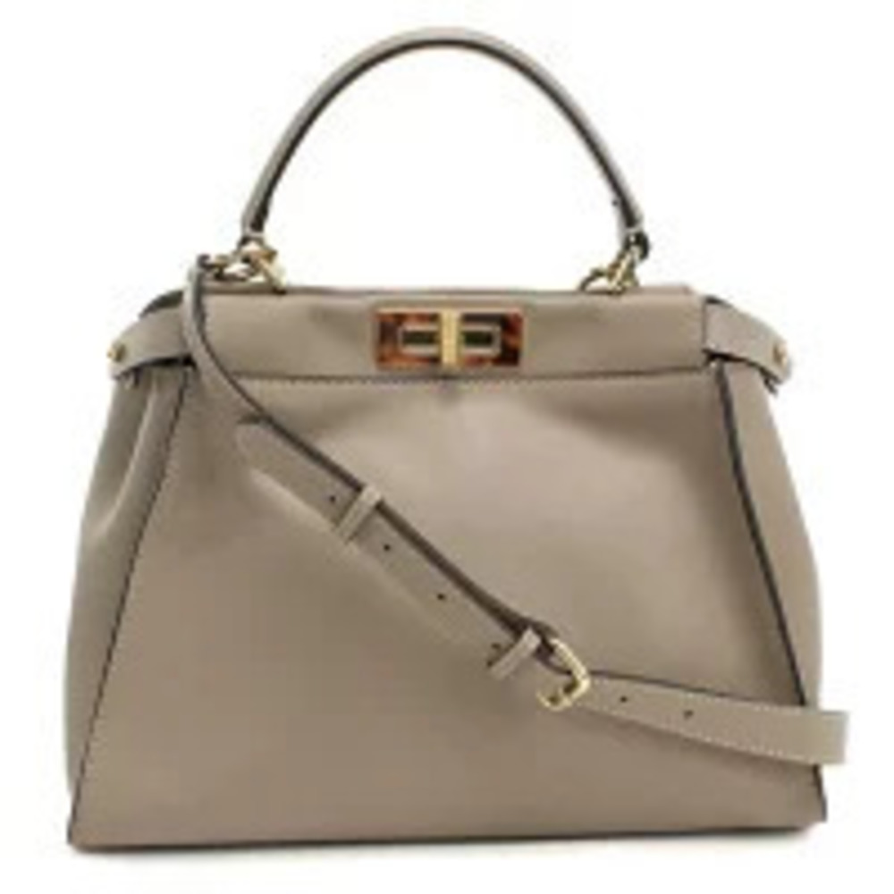 Fendi Handbag Peekaboo Gray